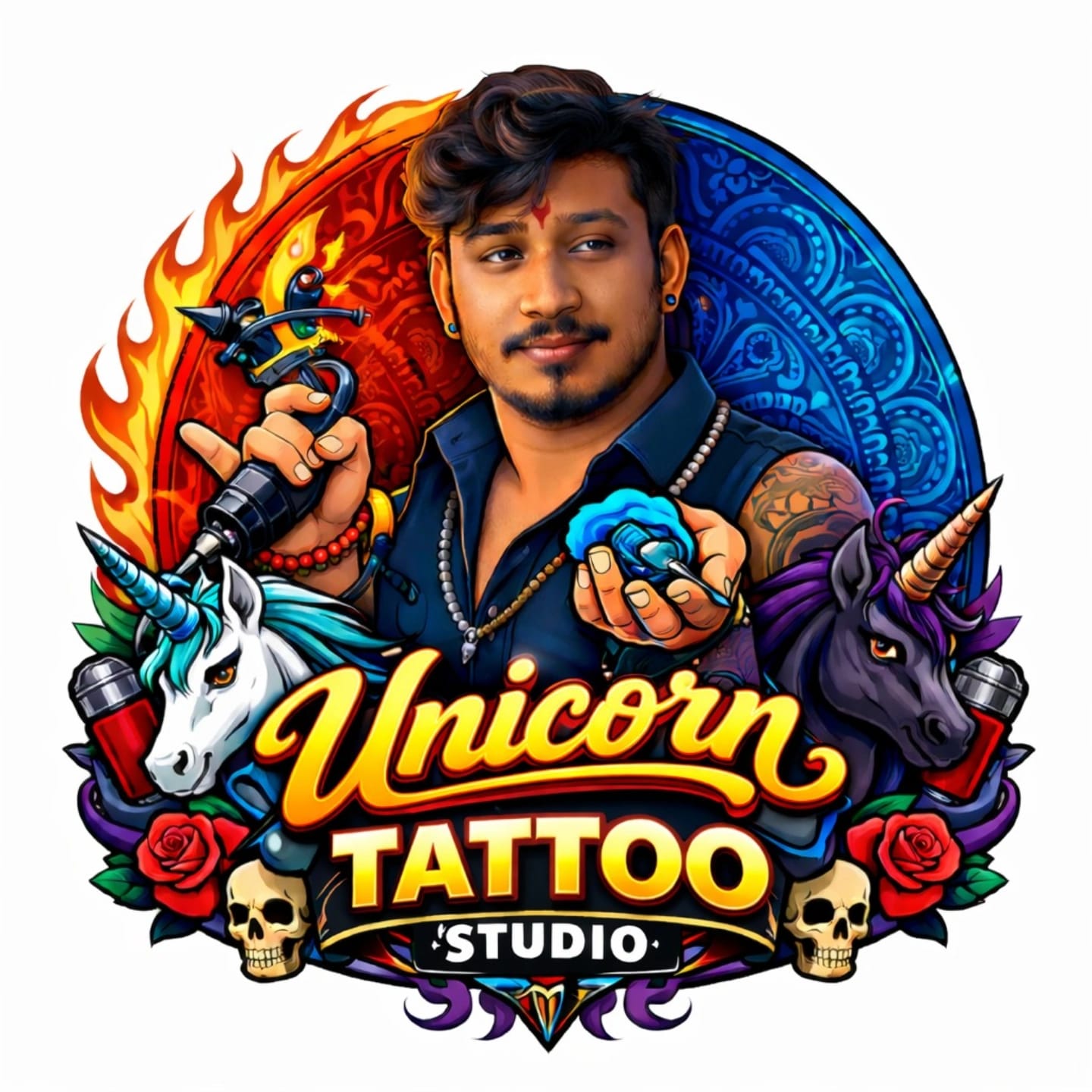 Unicorn Tattoo Studio Logo